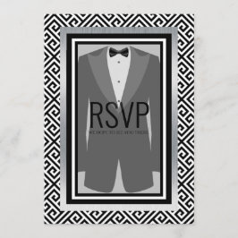 Menu personalizado do partido de solteiro preto e