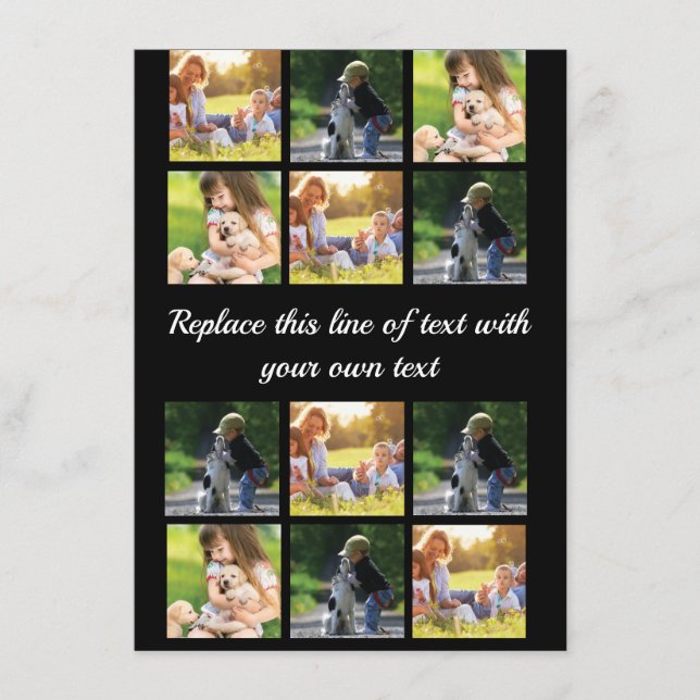 Menu Personalizar colagem de fotos e texto Case-Mate iP (Frente)