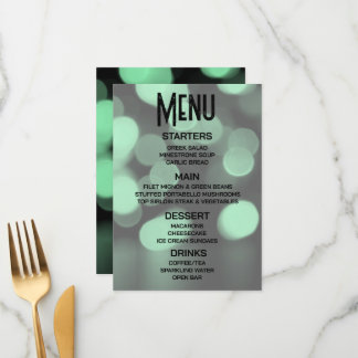Menu Personalizar - Crie seu próprio Bokeh Verde Grande