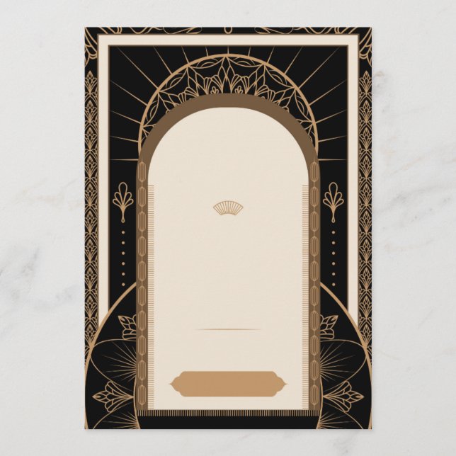 Menu PERSONALIZAR: Fundo Estilo Art Déco (Frente)