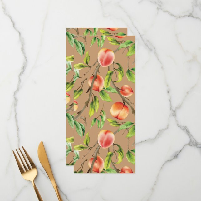 Menu Pêssegos na árvore (Frente/Verso In Situ)