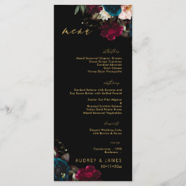 Menu PixDezines Moody Botanal Anemone Burgundy