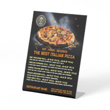 Menu Pizza e Exibição