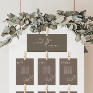 Menu Placa de Cabeçalho do Gráfico Marrom Mínimo Elegan