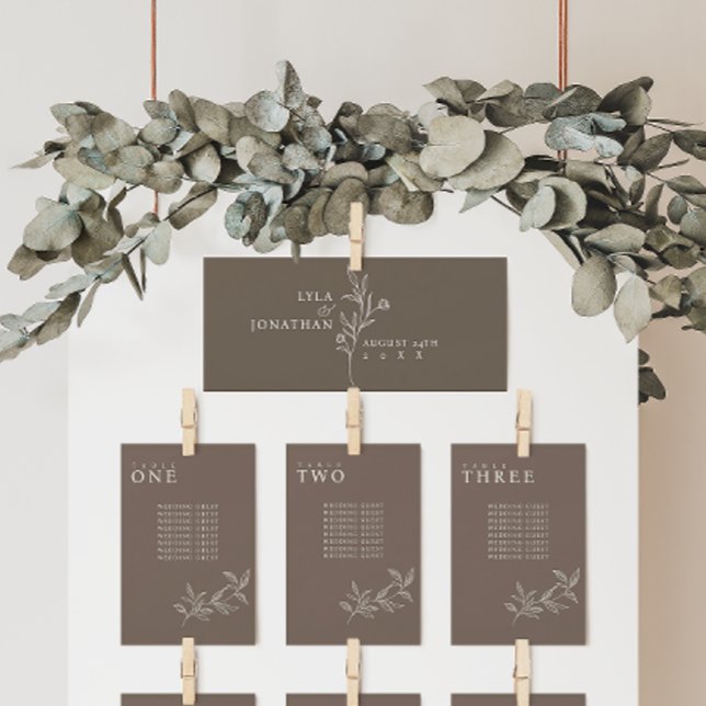 Menu Placa de Cabeçalho do Gráfico Marrom Mínimo Elegan (Criador carregado)