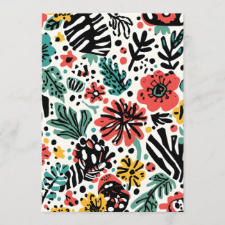 Menu Placa de cardápio design moderna floral