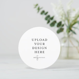 Menu Placa redonda ou quadrada de 5,25"