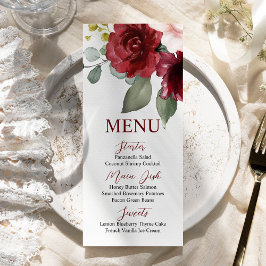 Menu Placa Rosa do Burgundy