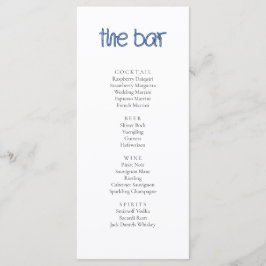 Menu Placas de Bar para náutica costeira Bebidas Náutic