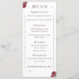 Menu Plana do Fine Rosa