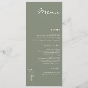 Menu Plana do Motif Motif Motif Moderno Minimalist