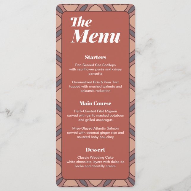 Menu Plano (Frente)