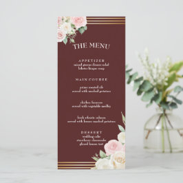 Menu Plano Blooms Brancos e Dusky