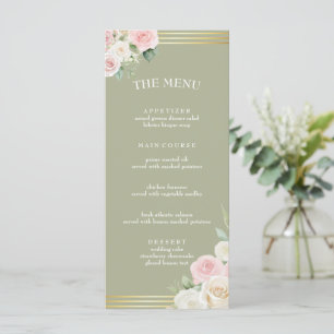 Menu Plano Blooms Brancos e Dusky