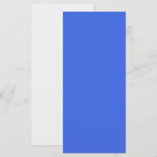 Menu Plano Branco e Azul Real Personalizado