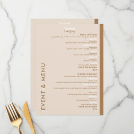 Menu Plano Catering Gourmet