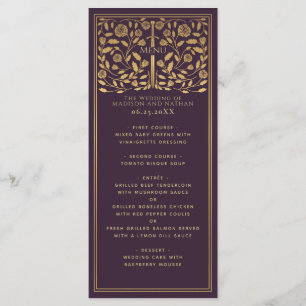 Menu Plano de Casamento de Espada Real Medieval Re