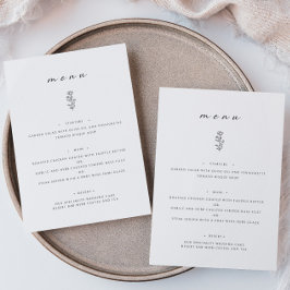 Menu Plano Mínimo de Janto de Casamento Branco Pre