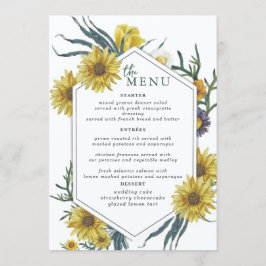 Menu Plano Placas de Menu de Mesa de Casamento Ele