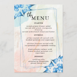 Menu Plano Placas de Menu de Mesa de Casamento Ele