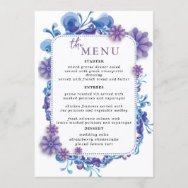 Menu Plano Placas de Menu de Mesa de Casamento Ele