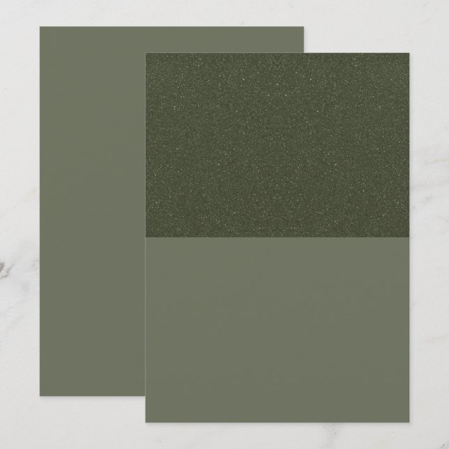Menu Plano Verde Musgo Texturizado Superior – Pers (Frente/Verso)