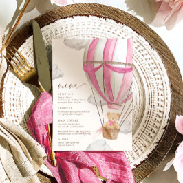 Menu Podemos Esperar Chá de fraldas Rosa