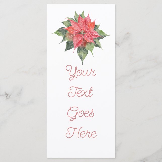 Menu Poinsettia Delicada (Frente)