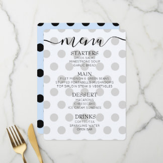 Menu Pontos Retrô Personalizados