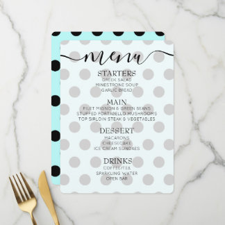 Menu Pontos Retrô Personalizados