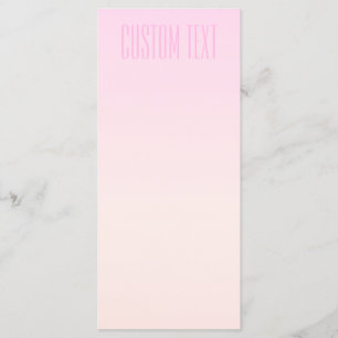 Menu Pôr do sol ombre de rosa para laranja com texto pe