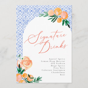 Menu Positano Italiano Aperol Spritz Signature Bebe