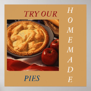 MENU POSTER DE ARTE DE PIE DO APPLE