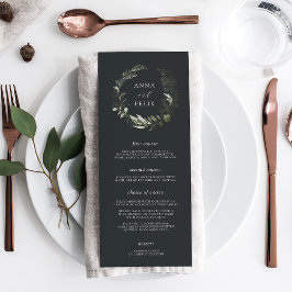 Menu Prado de inverno | Casamento Botânico Verde