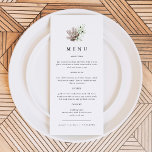 Menu Praia do Coral de Coral do Oceano Tropical AL<br><div class="desc">Este menu apresenta elementos do oceano de aquarelas,  incluindo coral e uma água-viva emparelhada com uma disposição simples e moderna. Este cardápio tropical é a adição perfeita ao seu evento de primavera,  verão ou praia de outono.</div>