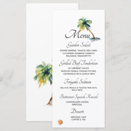 Menu Praia, Palmeiras, Casamento Oceânico