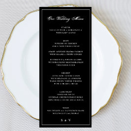 Menu Premium enquadrado | Casamento por Monograma Elega
