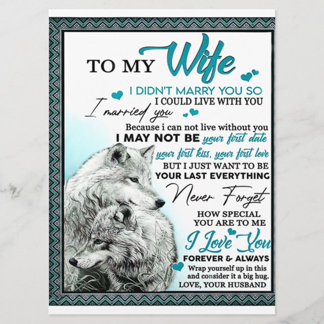 Menu Presente de Aniversário para Minha Esposa Loba, Pr (Frente)