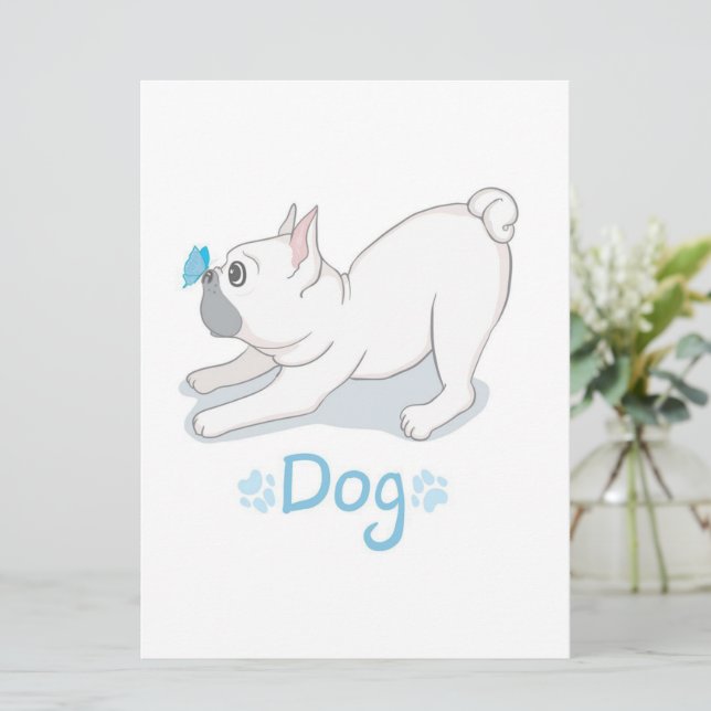 Menu Presente de Cachorro Gelado | Cachorro Engraçado C (Em pé/Frente)