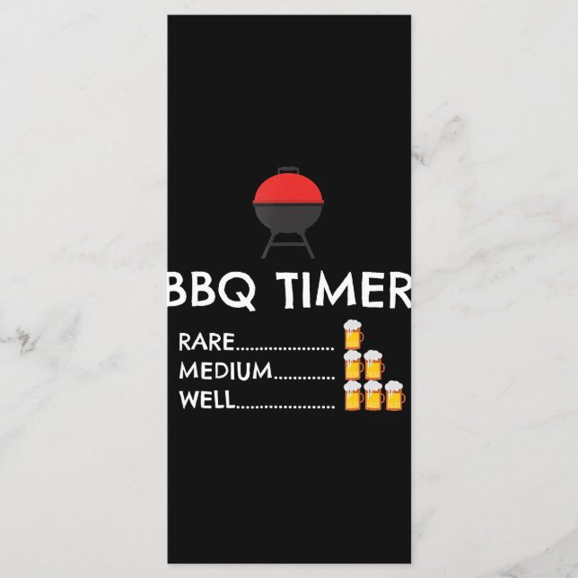 Menu Presente do Timer do Barbecue Funny Grill Griling  (Frente)