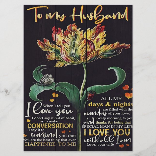 Menu Presente Personalizado Para Marido | Melhor presen (Frente)