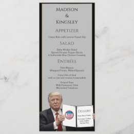 Menu Presidente Trump 📜 Costume de Casamento Patriótic