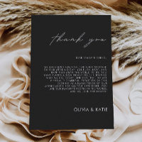 Preto - Carta Obrigado, Nota de Nápoles