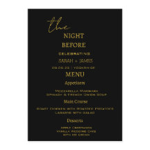 Preto Elegante E Dourado A Noite Antes Do Casament