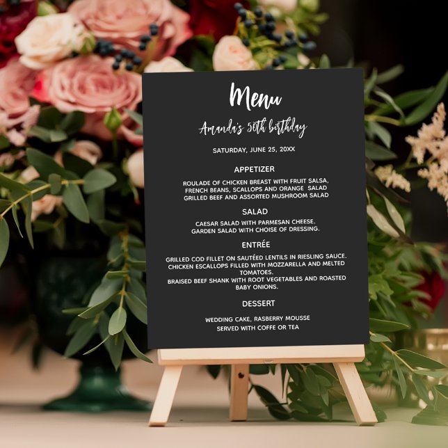 Menu preto - orçamento branco (Criador carregado)