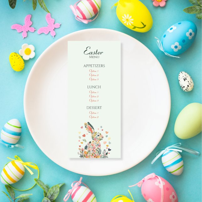 Menu primavera Garden Bunny Brunch (Criador carregado)