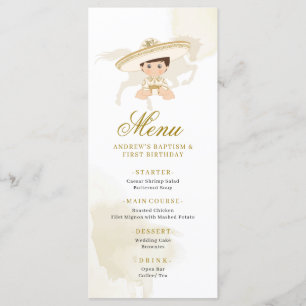 Menu Primeiro aniversario de Batismo Dourado Mexicano B