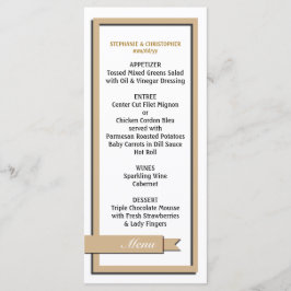 Menu / Programa de Casamento de Faixa Castanha Cla