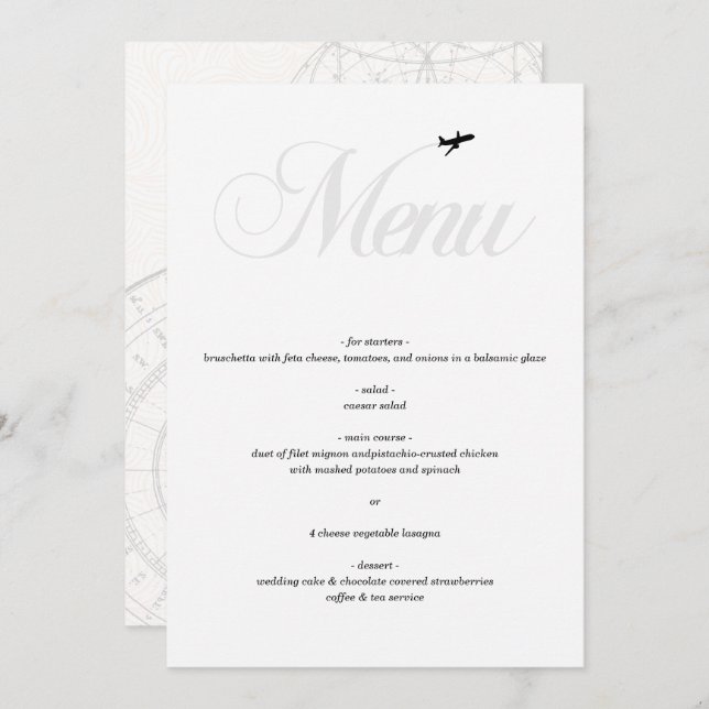 Menu Pronto para Descolagem (Frente/Verso)