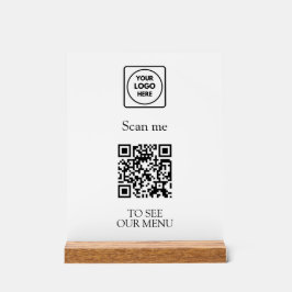 Menu QR Code Moderno | Logotipo Personalizado sem